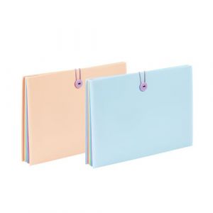 Viquel Trieur plastique Rainbow à soufflet 8 divisions pastel - Lot de 12