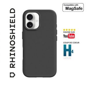 Rhinoshield Coque iPhone 16 SolidSuit Noir MagSafe