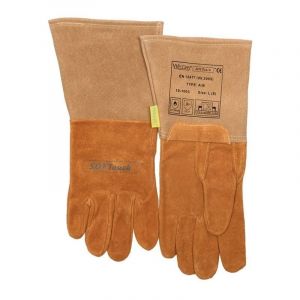 Weldas Lot gants de soudeur 1 carton(s) de 5 paire(s) gants de soudeur taille xxl (10,5) orange