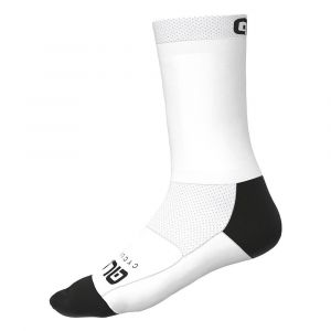 Ale Cycling Team Q-Skin Socks 18cm Men, white EU 44-47 Chaussettes