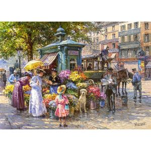 Image de Puzzle 1000 pièces : Marché aux fleurs