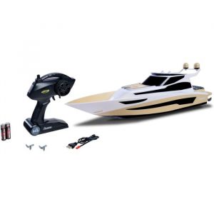 Carson 500108059 RC Yacht Hurikan 2.4G 100% RTR - Bateau t&eacute;l&eacute;command&eacute;, Bateau RC, Jouet t&eacute;l&eacute;command&eacute; pour Enfants et Adultes, radiocommande Incluse, Beige