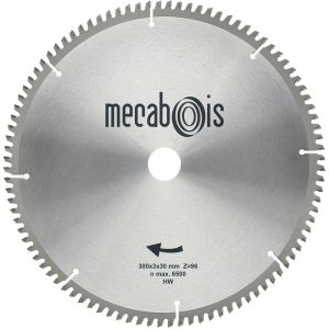Mecabois Lame de scie circulaire de finition pour aluminium. cuivre et laiton -&Oslash;(mm)216 / Al&eacute;sage : 30 / Epaisseur : 3.0 / Nom