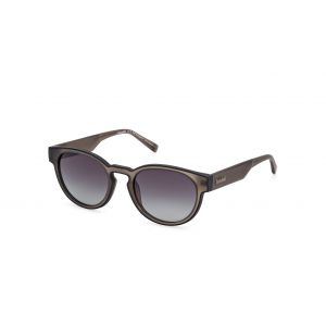 Timberland Homme TB00026 45D Lunettes de soleil Injecté Marron Fumée Ronde Polarisé