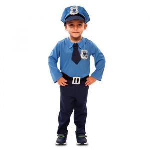 Déguisement agent de police garçon - Couleur Bleu - Taille 1 à 2 ans (80-91 cm)