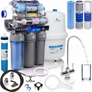Viva Osmoseur domestique 10 étapes de filtration RO10 GRIS + Jeu de cartouches (3 pièces)