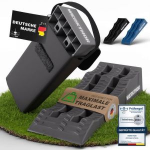 WERKTHOR Rampes de levage Camping-Car (Gris) - Lot de 2 avec sac de transport Cales robustes jusqu’à 4 tonnes