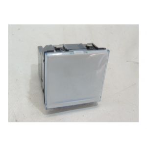 Bticino Poussoir lumineux porte-&eacute;tiquette 2M avec LED AXOLUTE H4040