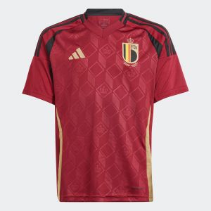 Adidas Maillot Domicile Belgique 24 Enfants - Team Coll Burgundy 2, Team Coll Burgundy 2 - Taille 7-8Y