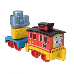 Thomas & Friends Locomotive à Pousser Thomas et Ses Amis Mon Premier Fourgon-Frein Bruno, Train avec Marchandise à empiler pour Les Enfants à partir de 18 Mois, HXP56