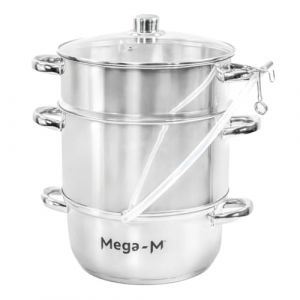 Extracteur de jus &agrave; vapeur Mega-M en acier inoxydable 8 l N
