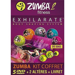 Zumba 2 Exhilarate : Body Shaping System - Kit 5 DVD + 2 haltères + 1 livret