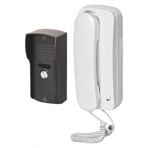 EMOS Kit d'interphone Audio pour Montage en saillie, Design &eacute;l&eacute;gant, kit Audio/interphone avec possibilit&eacute; d'ouverture de Porte, Facile &agrave; Utiliser