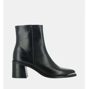 Jonak Boots Delo à talon en cuir détail métallique Noir - Couleur Noir - Taille 37