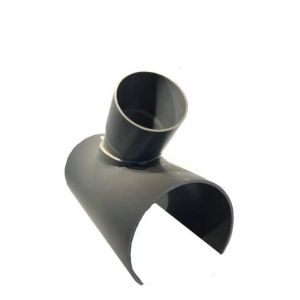 Selle de branchement PVC 80x80 mm &agrave; 45 degr&eacute;, long de 30cm.