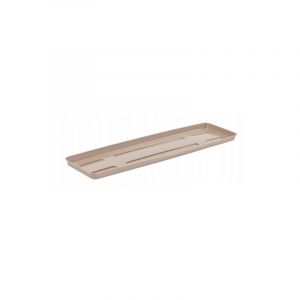 Support en plastique beige pour pot de fleurs de 60 cm