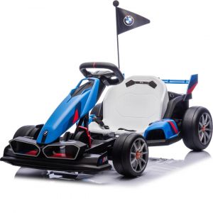 Bmw Gokart Électrique Pour Enfants 24v - 5 À 12 Ans - Fonction Dérive - Bleu