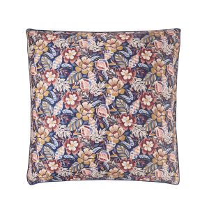 Essix Taie d'oreiller imprim&eacute;e en satin de coton, Folk-flowers