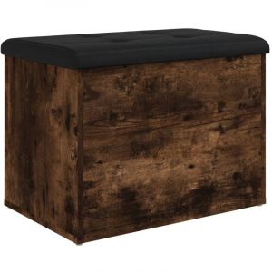 VidaXL Banc De Rangement Chêne Fumé 62x42x45 Cm Bois D'ingénierie