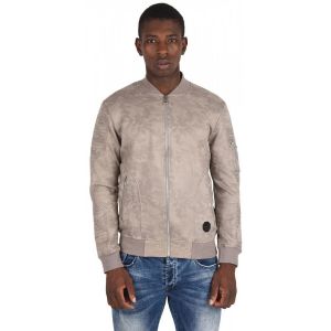 Blouson camo daim effet biker Project X Paris