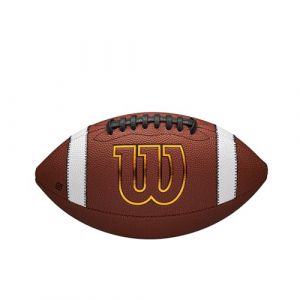 Wilson Ballon de football américain GST Speedskin Football Official marron