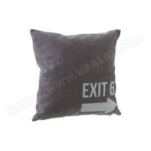 Image de Coussin Déhoussable "District 9" 45x45cm Gris Foncé