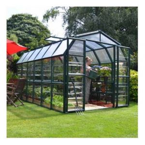 Palram Serre de jardin en polycarbonate Rion Grand Gardener 10,38 m², Ancrage au sol Oui - longueur : 3m89