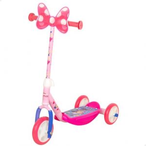 Trottinette &agrave; 3 roues pour enfants - Disney - Minnie - R&eacute;glable en hauteur - 59x36x65 cm - Rose - Antid&eacute;rapant
