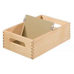Han 506-0 - Bac à fiches A6 paysage, pour 500 - 900 fiches, en bois verni