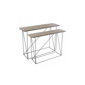 Image de Versa Table d'Appoint Bois MDF (2 Pièces) (35 x 80 x 110 cm). Produit Neuf ! Garantie 0 ans !