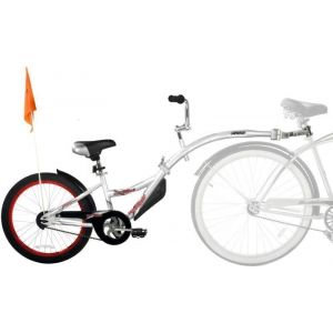 Image de Weeride Co Pilot Tagalong Trailer Bike, Silver