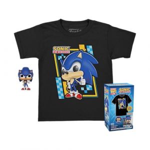 Funko Figurines Pop SONIC - Pocket POP - Sonic + T-shirt Enfant (L) -