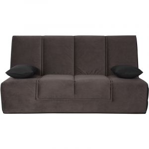 Relaxima Banquette Clic-Clac 130 HOUSTON angel chocolat - matelas Simmons