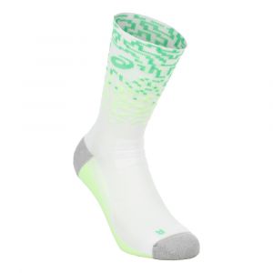 Asics Performance Run Crew Chaussettes de running Unisex-blanc, vert clair, Taille 43-46