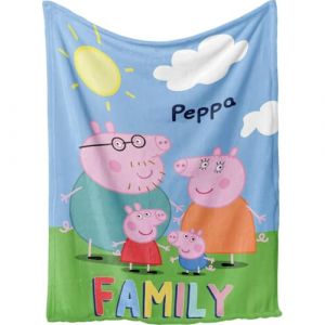 Plaid &ndash; Peppa Pig &ndash; 100 x 140