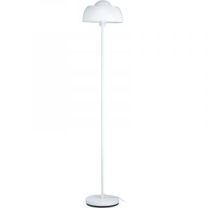 Lampadaire industriel en métal blanc 150 cm