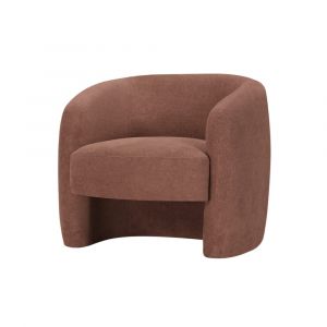 Loungitude Fauteuil louison en tissu - Terracotta - Terracotta