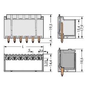 Image de Wago 2092-1404 - Connecteur mâle 200 pc(s)