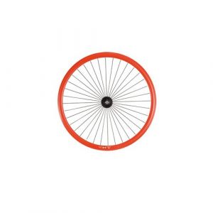 Roue avant Fixie Velox 430 700C axe à boulon moyeu Velox (28mm) rouge