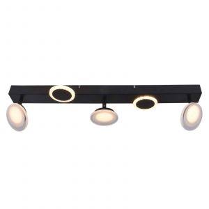 Brilliant AG Spot pour plafond LED Meriza, 3 lampes, noir