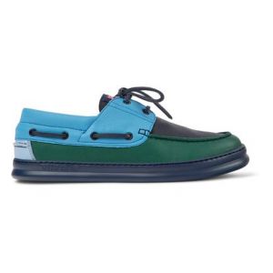 Camper Derbies Runner Four Twins cuir Bleu - Couleur Bleu - Taille 45