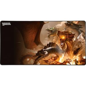 Image de Konix Dungeons & Dragons Tapis de souris gaming XXL 90 x 46 cm - Base antidérapante - Motif The Rise of Tiamat