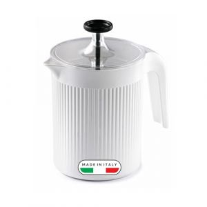 Snips Cremix, Cappuccino Mousser &agrave; Lait 0,50 LT, Blanche, &Eacute;mulsionneur &agrave; Cr&egrave;me pour Cappuccino 10 x 14,5 x 15,3, Made in Italy
