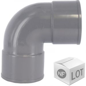 First Plast Lot de raccord PVC - 10 Coudes 87&Acirc;&deg;30 FF &Atilde;%u02DC100