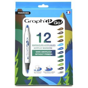 Graph'it GO Set de 12 marqueurs acrylique - Panorama