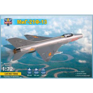 Modelsvit Mig-21f-13 Supersonic Jet Fighter - 1:72e