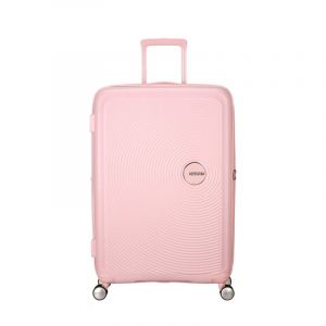 American Tourister Valise rose pour femme - Soundbox Spinner 77 / 28 TSA EXP Trolley Pastel Pink 298822
