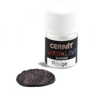 Cernit CE6120005400C - Poudre color&eacute;e effet Ultra - Pot 5g brillant - Rouge - Peut &ecirc;tre m&eacute;lang&eacute;