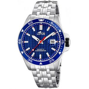 Image de Lotus Montre SPORT 18641-3 - Montre Acier Dateur Cadran Bleu Homme