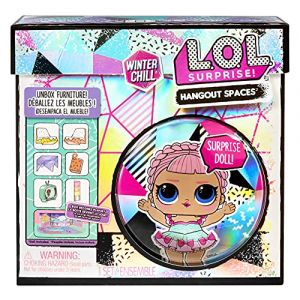 Mga entertainment LOL Surprise Winter Chill Hangout Spaces Meubles - Ice SK8TER - avec + de 10 Surprises Dont 1 poupée, Accessoires & Meubles – Se déplie, à Collectionner pour Filles & garçons, 4 Ans +